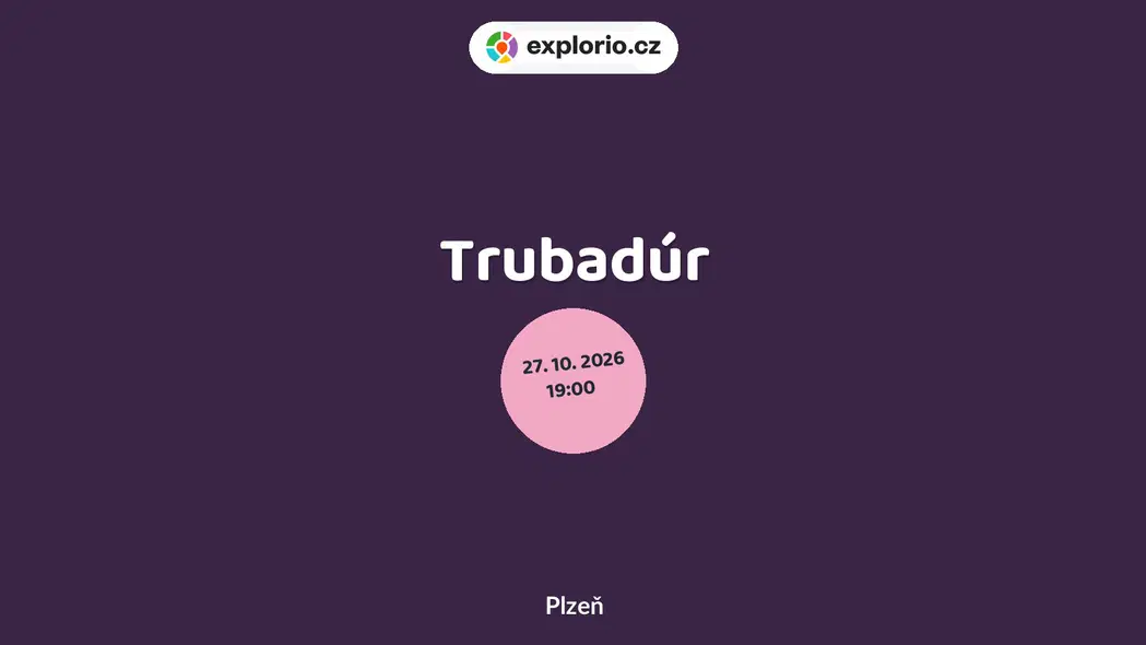 Trubadúr – divadlo, Hudba a Kino, Plzeň