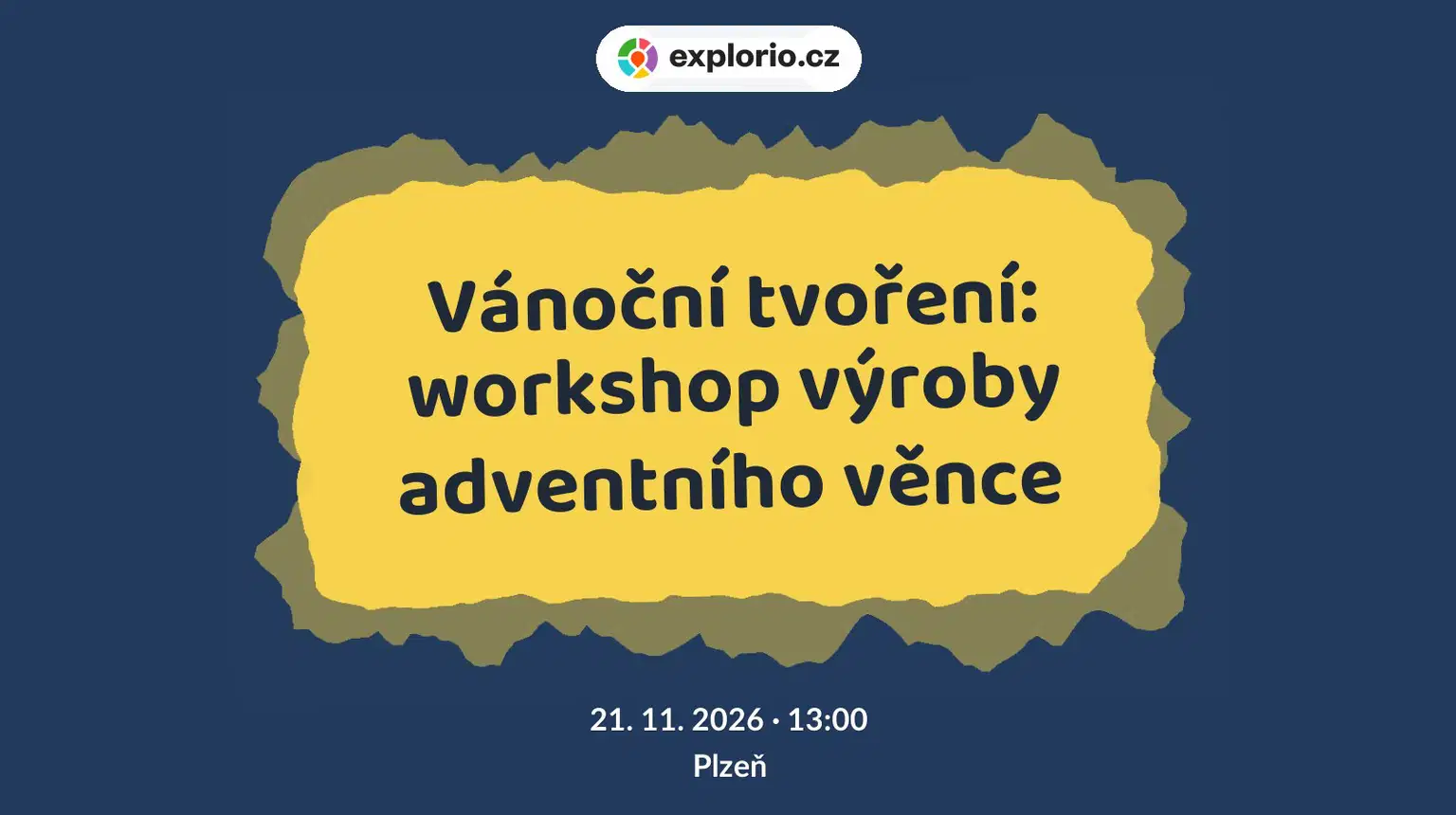 Vánoční tvoření: workshop výroby adventního věnce – tvořivé dílny a Workshopy, Plzeň