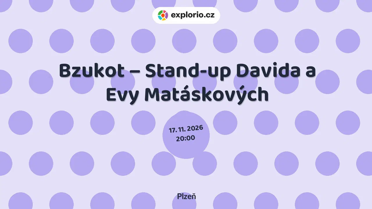 Bzukot – Stand-up Davida a Evy Matáskových – divadlo, Hudba a Kino, Plzeň