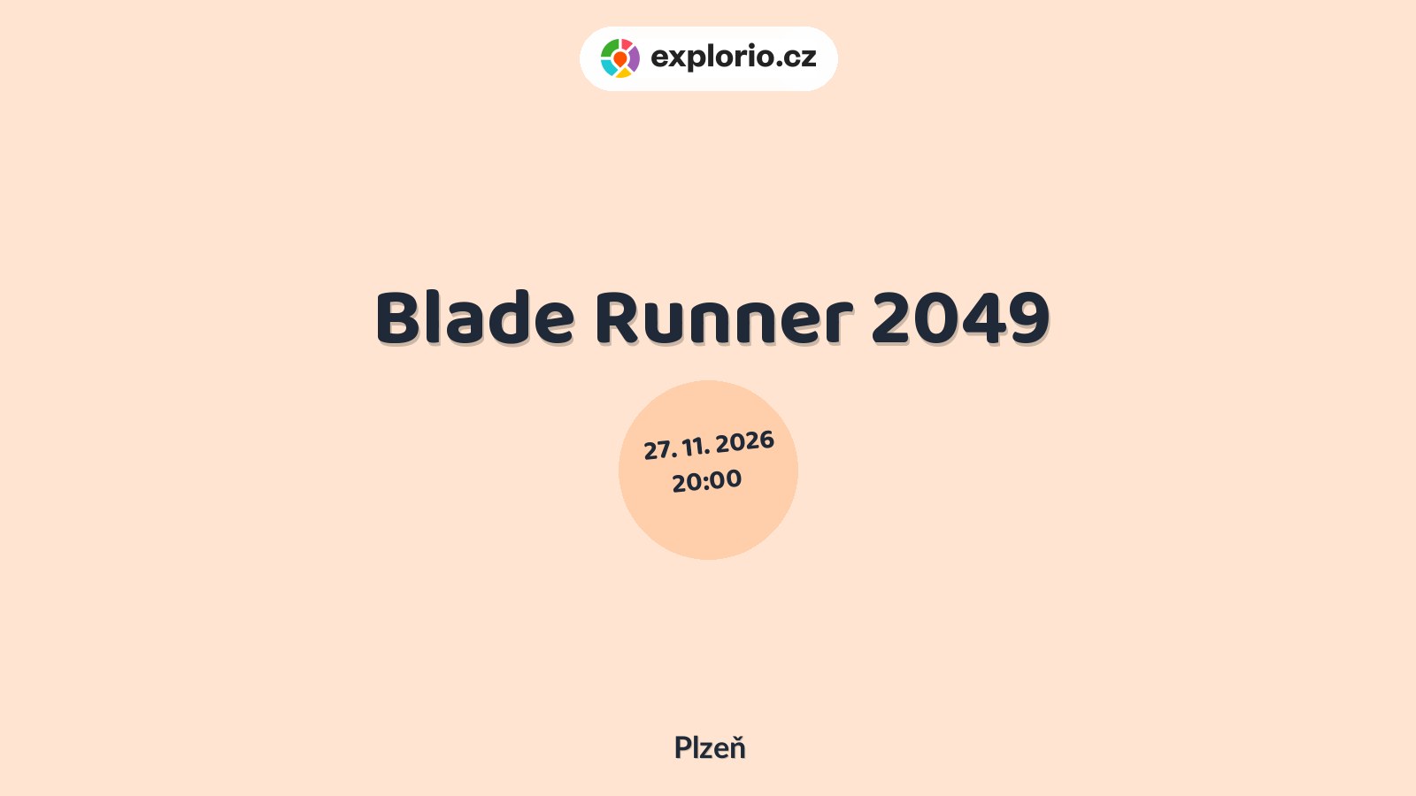 Blade Runner 2049 – divadlo, Hudba a Kino, Plzeň
