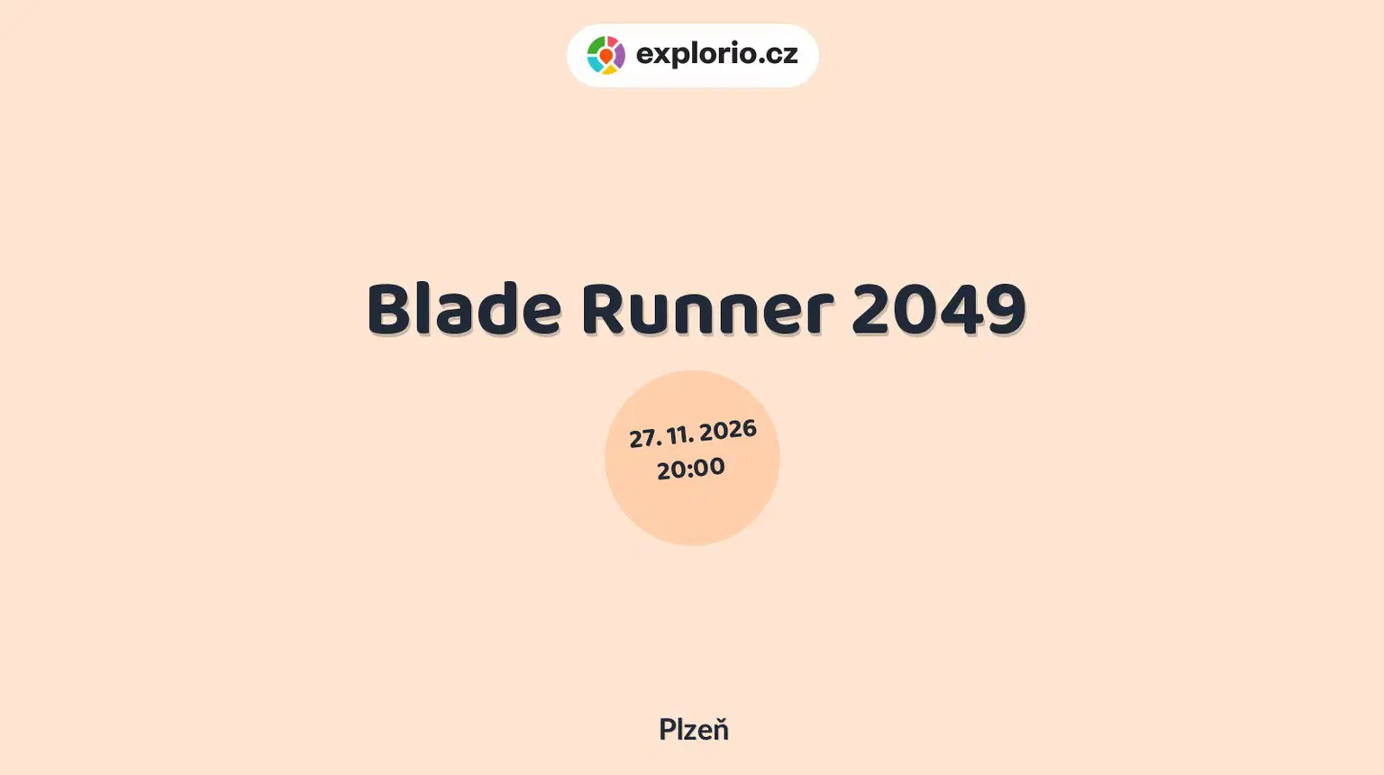 Blade Runner 2049 – divadlo, Hudba a Kino, Plzeň