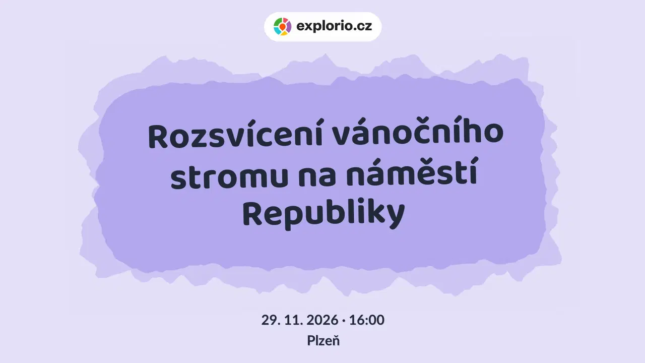 Rozsvícení vánočního stromu na náměstí Republiky – festivaly a Slavnosti, Plzeň