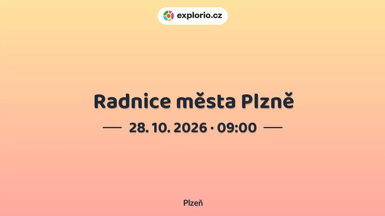 Radnice města Plzně – prohlídky a Muzea, Plzeň