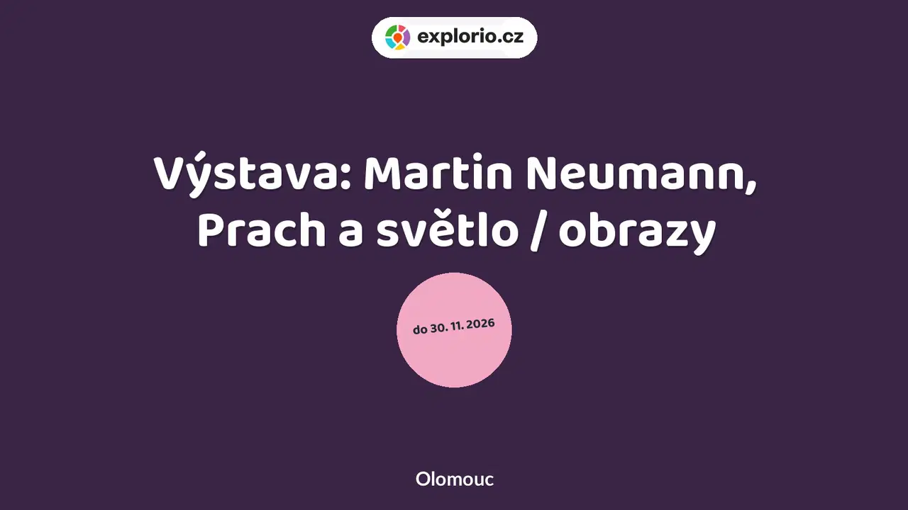Výstava: Martin Neumann, Prach a světlo / obrazy – prohlídky a Muzea, Olomouc