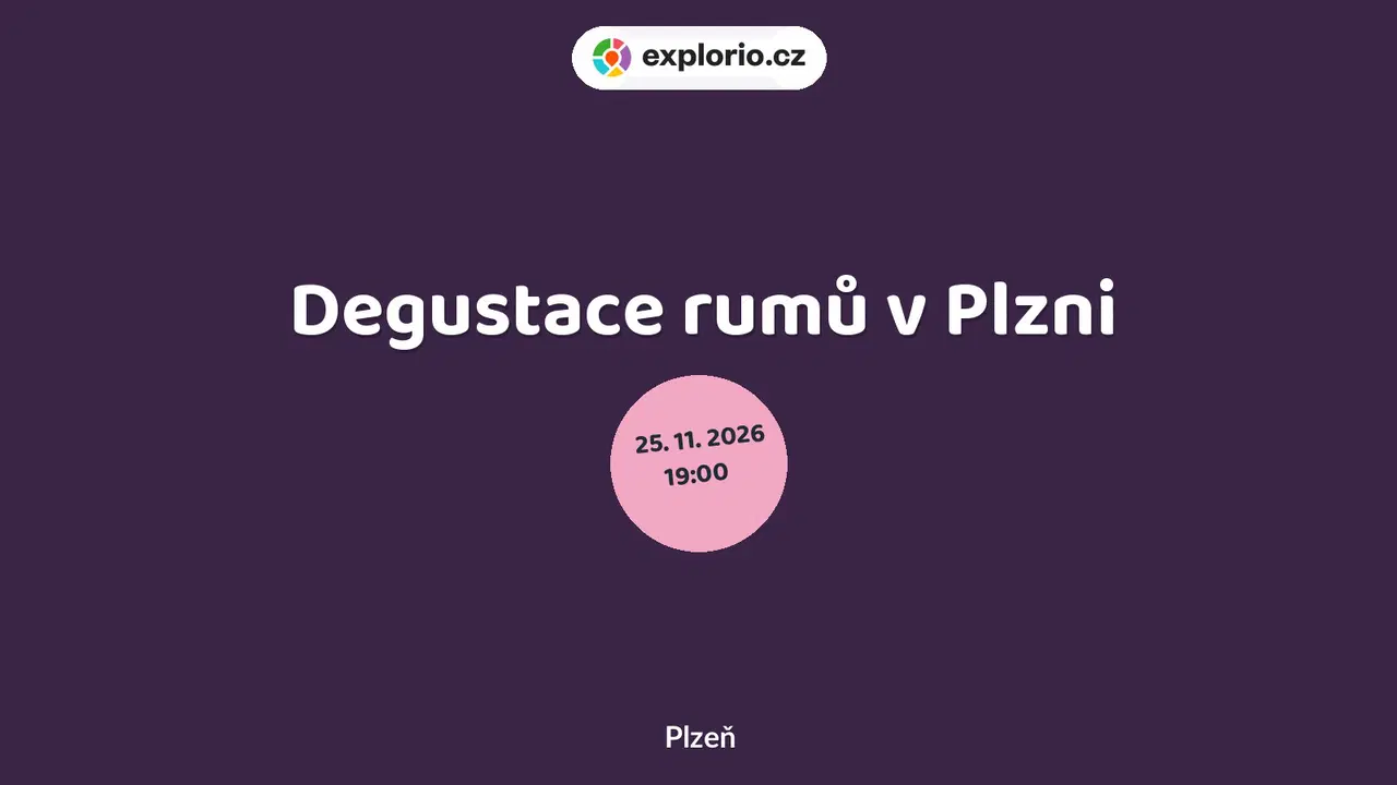 Degustace rumů v Plzni – tvořivé dílny a Workshopy, Plzeň
