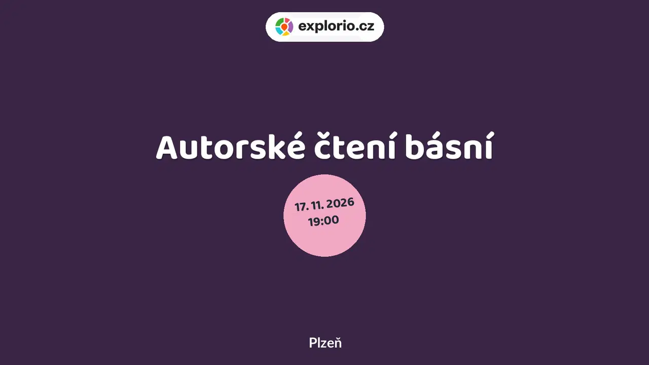 Autorské čtení básní – divadlo, Hudba a Kino, Plzeň