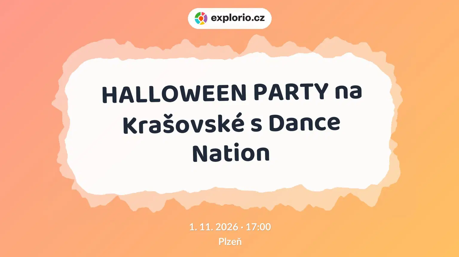 HALLOWEEN PARTY na Krašovské s Dance Nation – festivaly a Slavnosti, Plzeň
