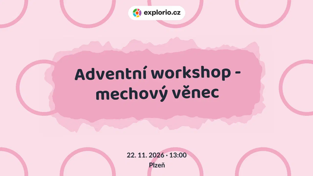 Adventní workshop - mechový věnec – tvořivé dílny a Workshopy, Plzeň