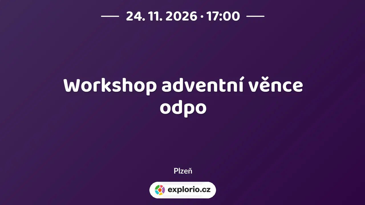 Workshop adventní věnce odpo – tvořivé dílny a Workshopy, Plzeň