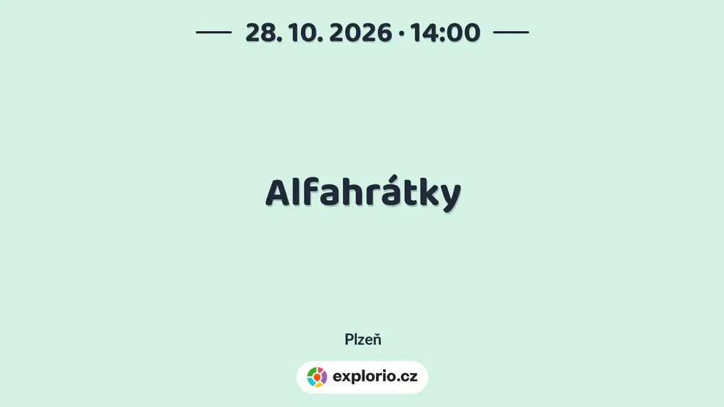Alfahrátky – tvořivé dílny a Workshopy, Plzeň