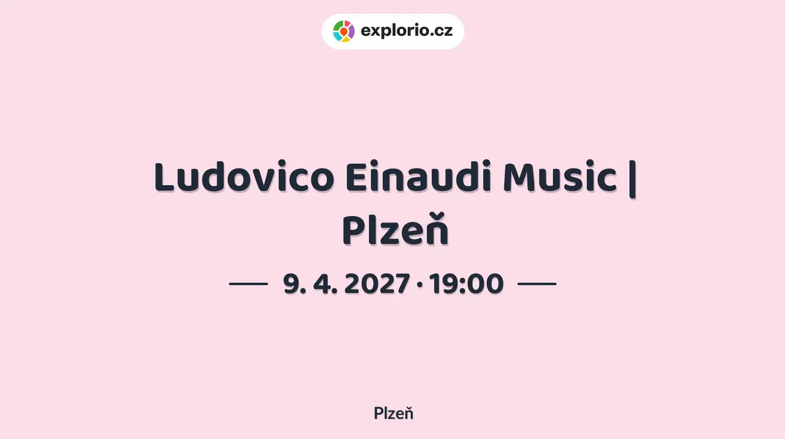 Ludovico Einaudi Music | Plzeň – divadlo, Hudba a Kino, Plzeň