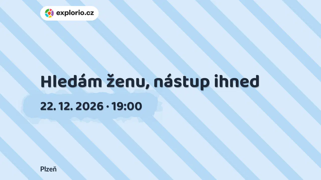 Hledám ženu, nástup ihned – divadlo, Hudba a Kino, Plzeň
