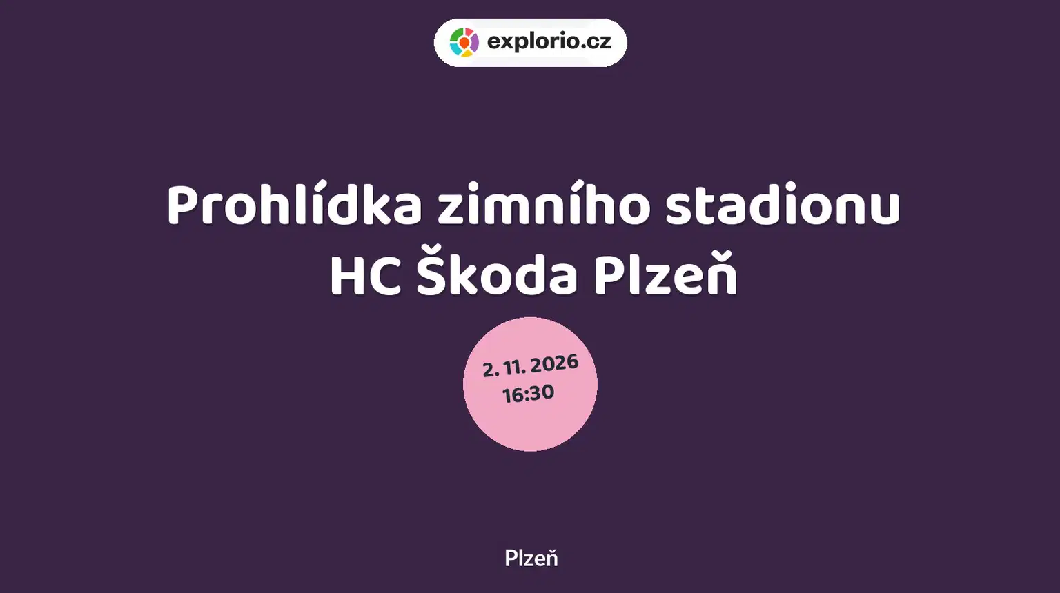 Prohlídka zimního stadionu HC Škoda Plzeň – prohlídky a Muzea, Plzeň