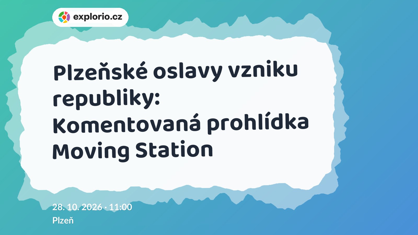 Plzeňské oslavy vzniku republiky: Komentovaná prohlídka Moving Station – prohlídky a Muzea, Plzeň