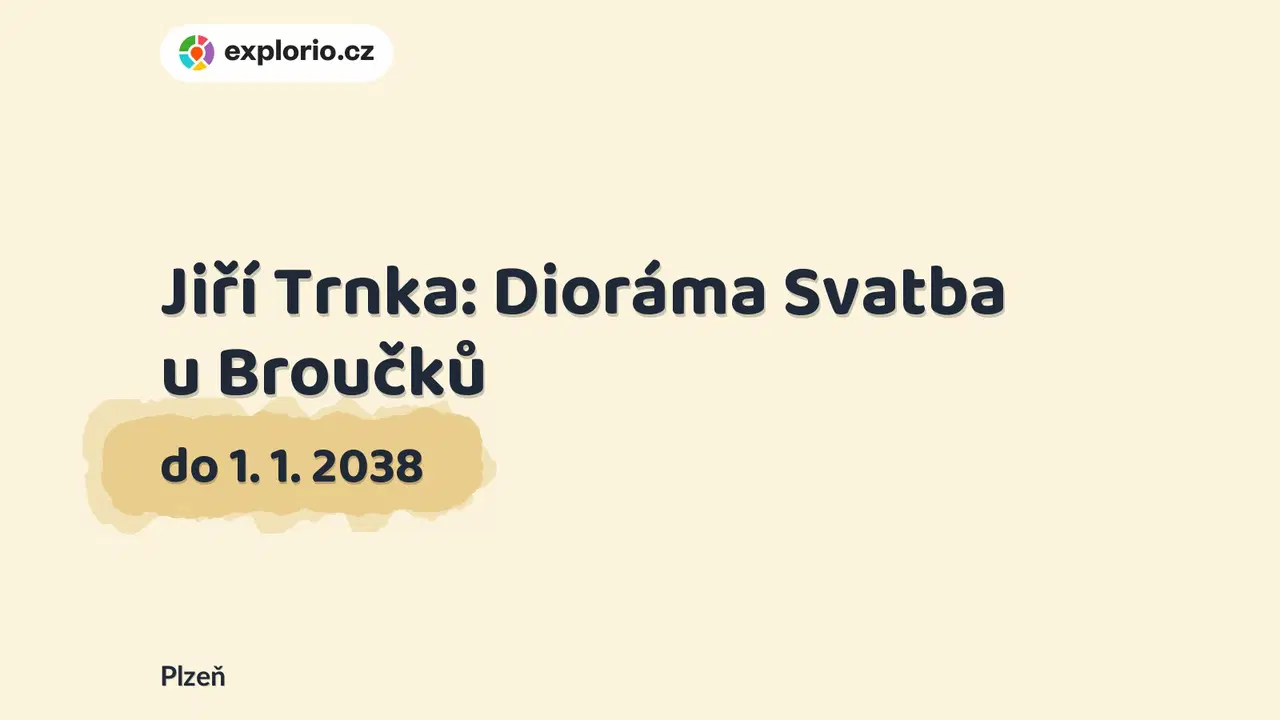 Jiří Trnka: Dioráma Svatba u Broučků – prohlídky a Muzea, Plzeň