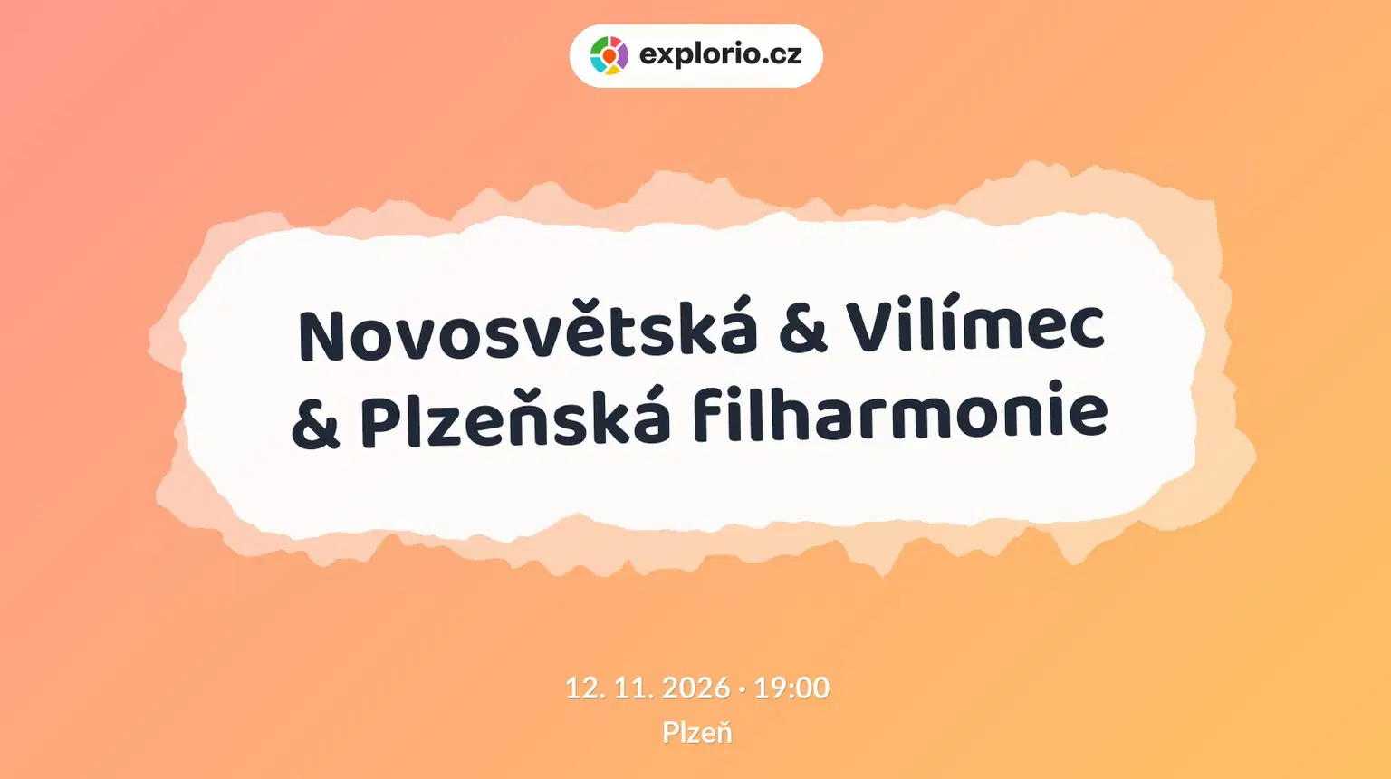 Novosvětská & Vilímec & Plzeňská filharmonie – divadlo, Hudba a Kino, Plzeň