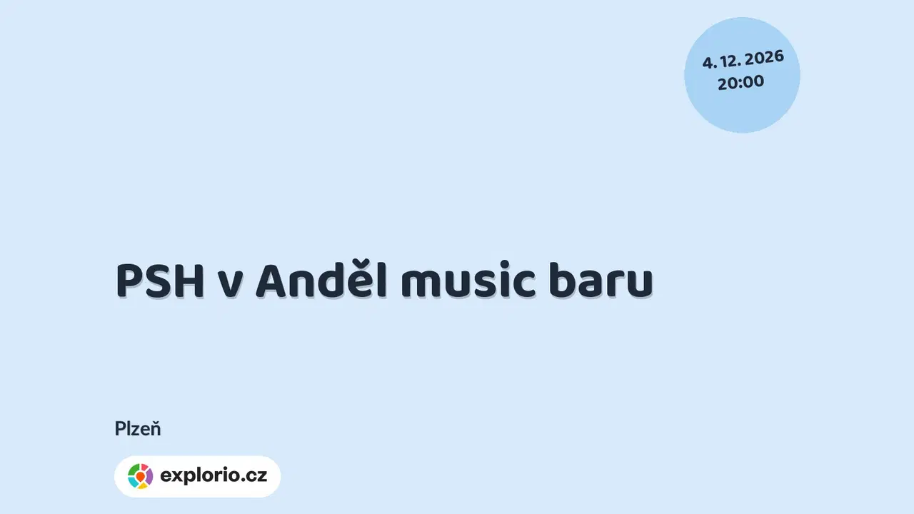PSH v Anděl music baru – divadlo, Hudba a Kino, Plzeň