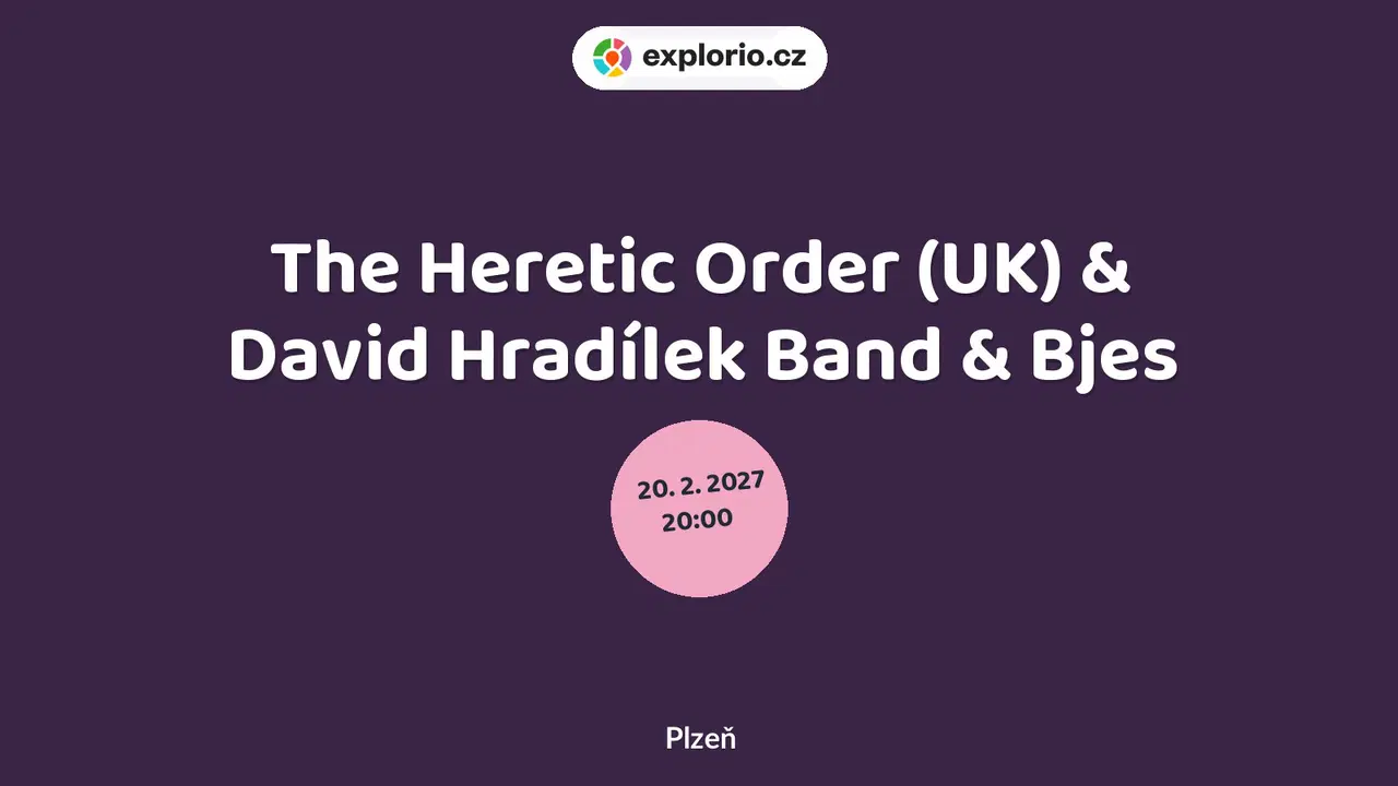 The Heretic Order (UK) & David Hradílek Band & Bjes – divadlo, Hudba a Kino, Plzeň