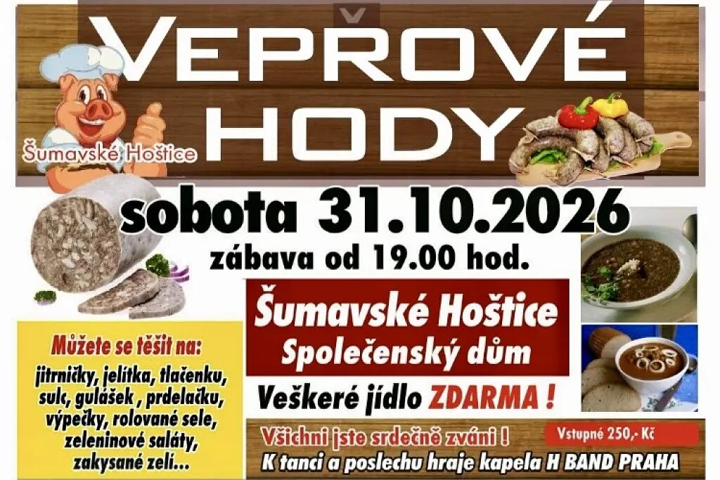 Gastro: Vepřové hody – festivaly a Slavnosti, Šumavské Hoštice – fotka 2