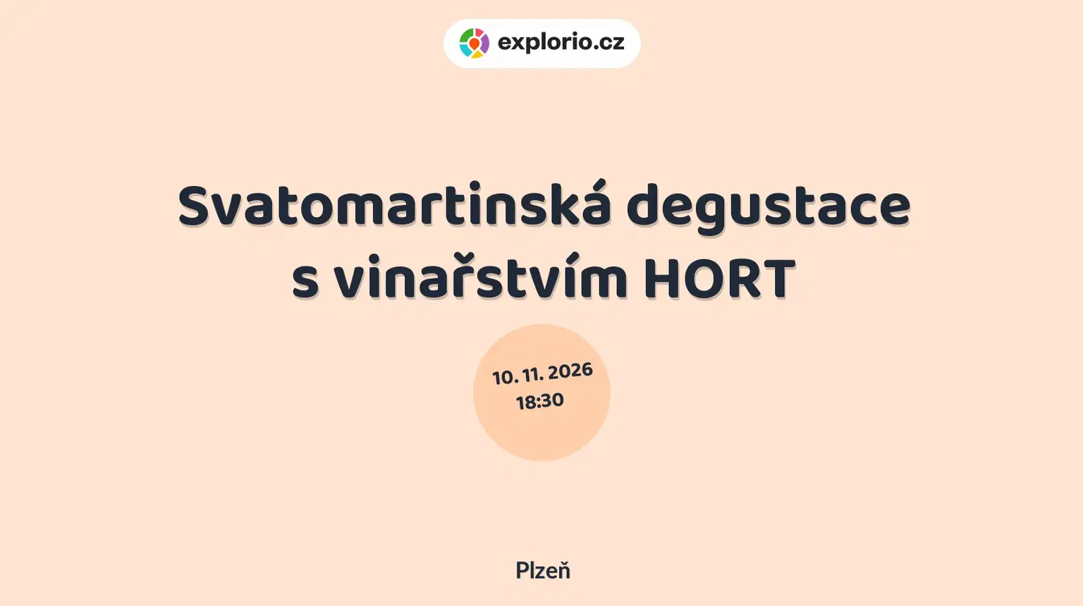 Svatomartinská degustace s vinařstvím HORT – divadlo, Hudba a Kino, Plzeň