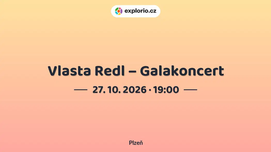 Vlasta Redl – Galakoncert – divadlo, Hudba a Kino, Plzeň