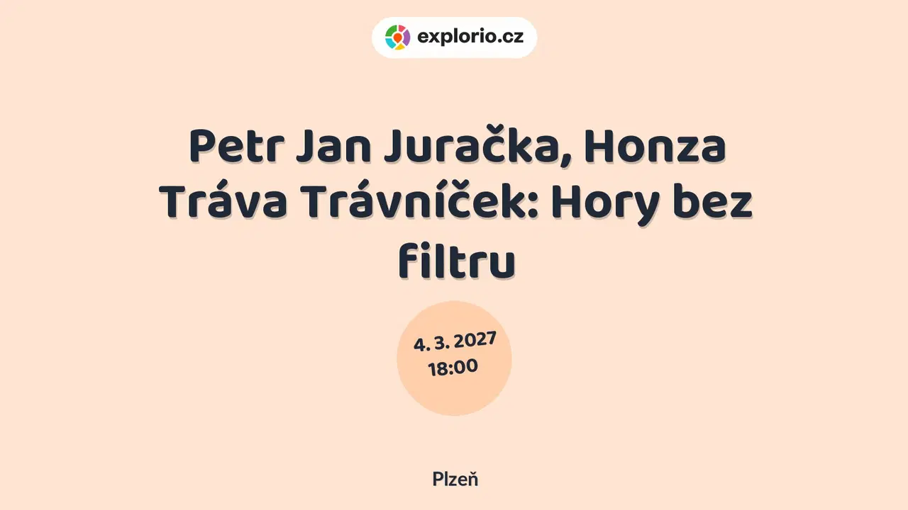 Petr Jan Juračka, Honza Tráva Trávníček: Hory bez filtru – divadlo, Hudba a Kino, Plzeň