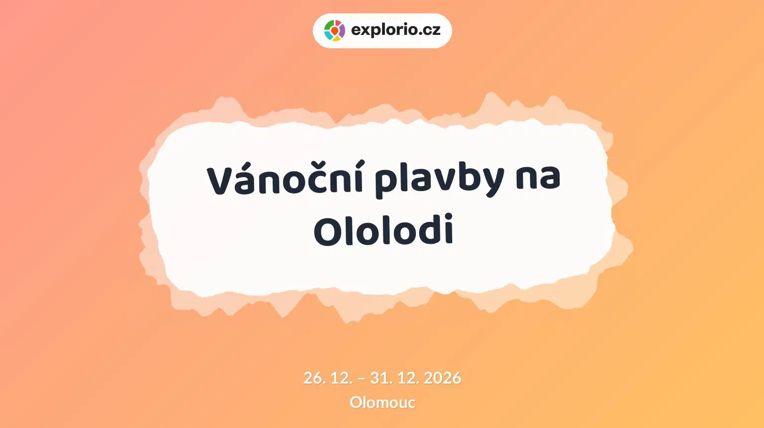 Vánoční plavby na Ololodi – prohlídky a Muzea, Olomouc