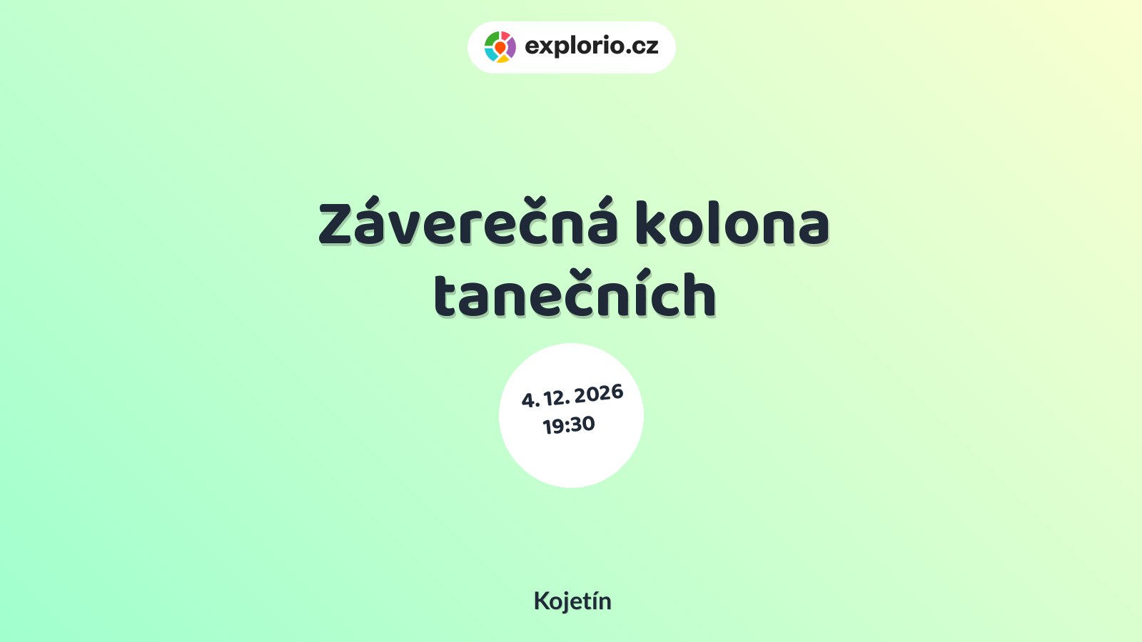 Záverečná kolona tanečních – divadlo, Hudba a Kino, Kojetín