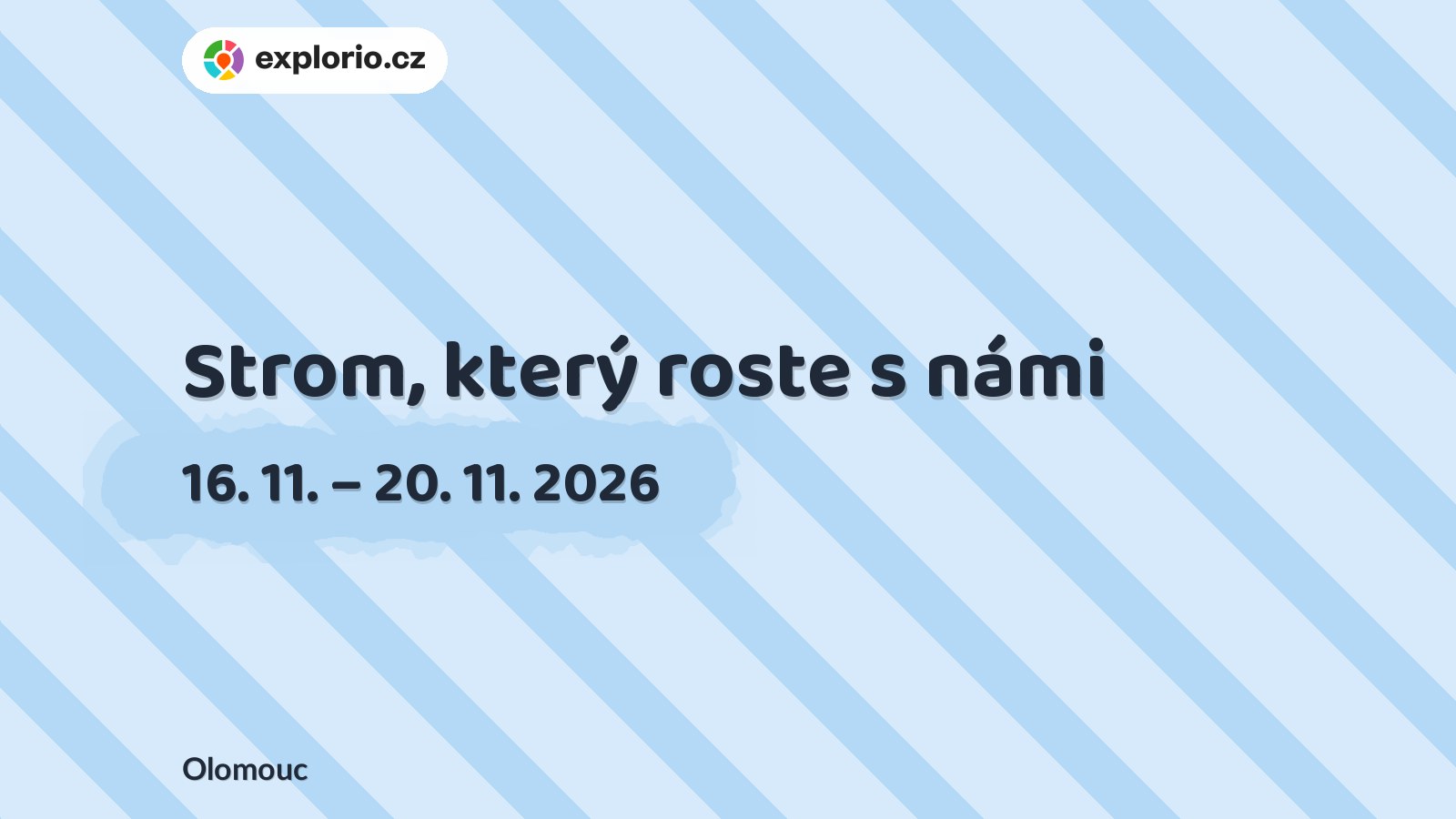 Strom, který roste s námi – tvořivé dílny a Workshopy, Olomouc