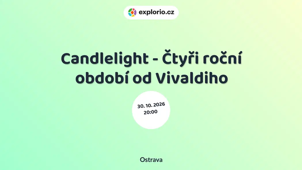Candlelight - Čtyři roční období od Vivaldiho – divadlo, Hudba a Kino, Ostrava