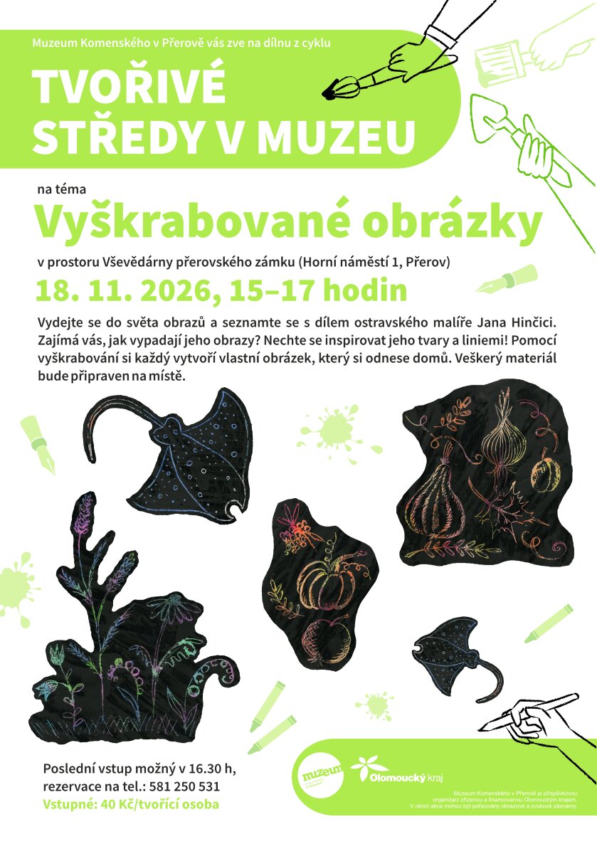 Tvořivé středy v muzeu – tvořivé dílny a Workshopy, Přerov – fotka 2