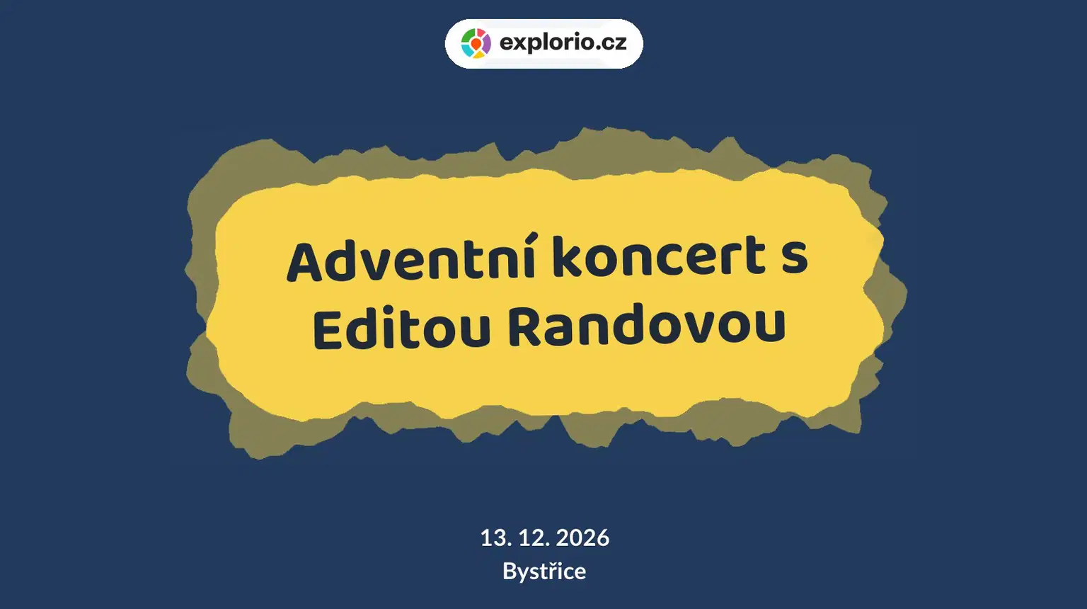 Adventní koncert s Editou Randovou – divadlo, Hudba a Kino, Bystřice
