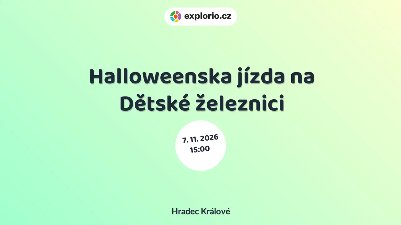 Halloweenska jízda na Dětské železnici – příroda a Zvířátka, Hradec Králové