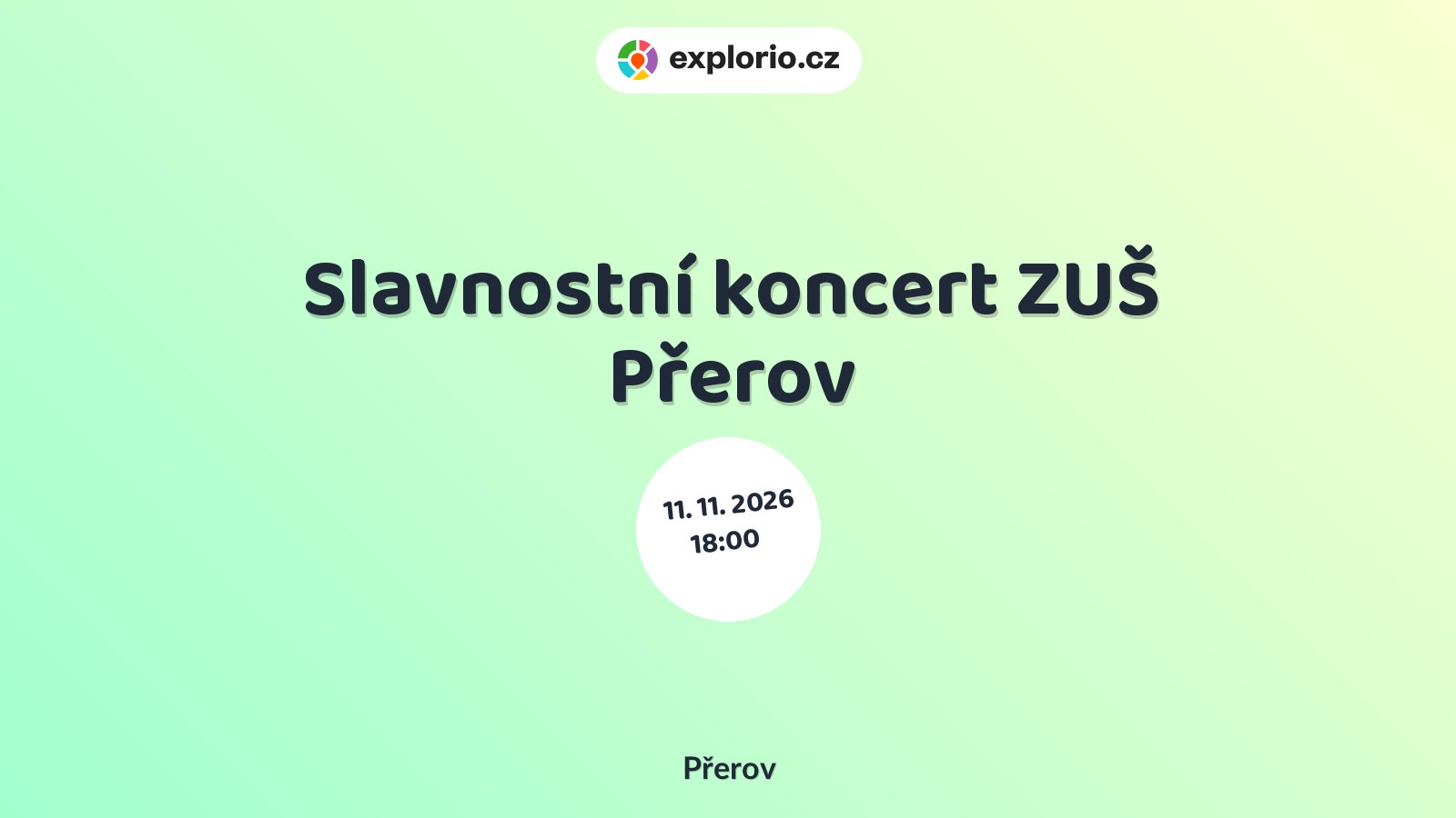 Slavnostní koncert ZUŠ Přerov – divadlo, Hudba a Kino, Přerov