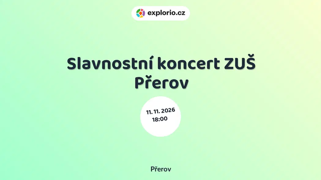 Slavnostní koncert ZUŠ Přerov – divadlo, Hudba a Kino, Přerov