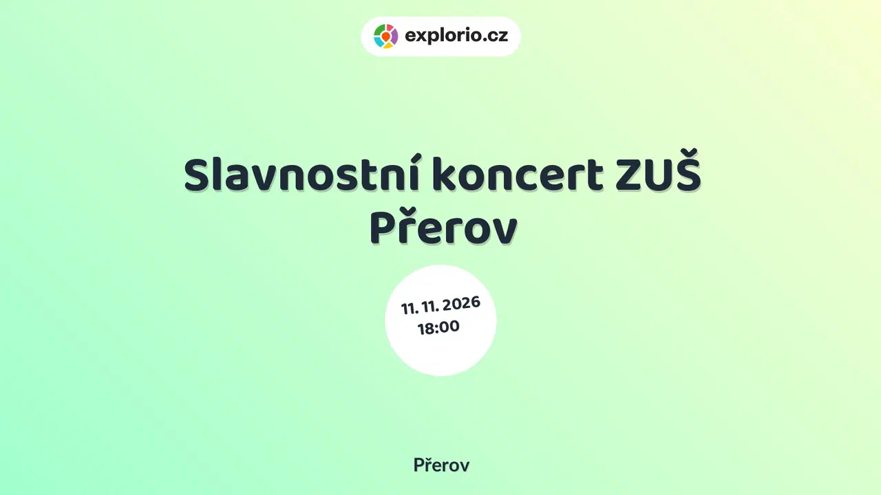 Slavnostní koncert ZUŠ Přerov – divadlo, Hudba a Kino, Přerov
