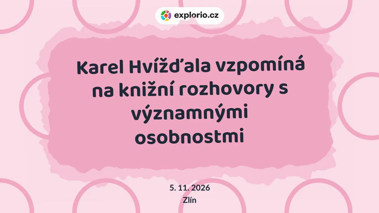 Karel Hvížďala vzpomíná na knižní rozhovory s významnými osobnostmi – divadlo, Hudba a Kino, Zlín