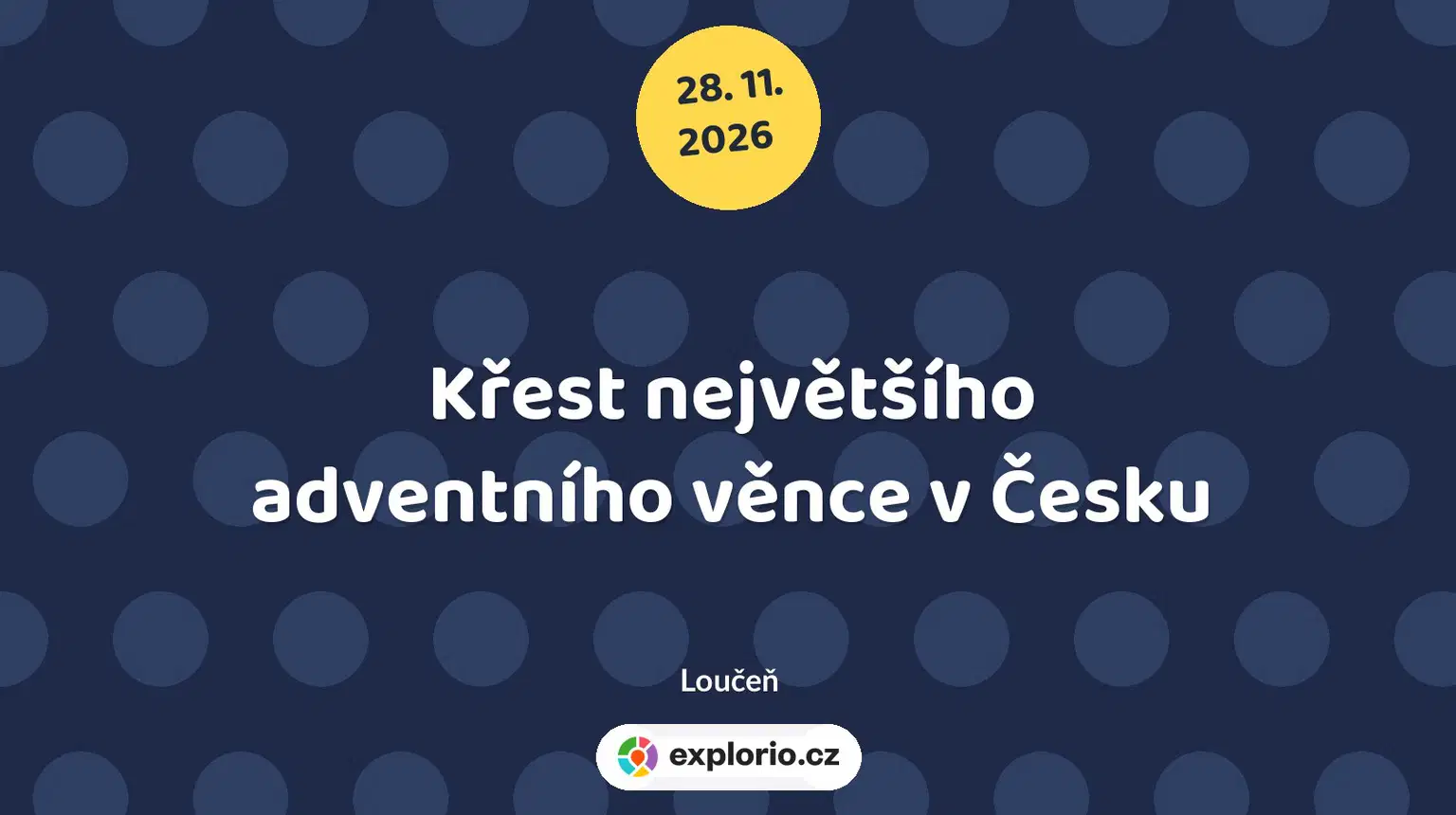 Křest největšího adventního věnce v Česku – festivaly a Slavnosti, Loučeň