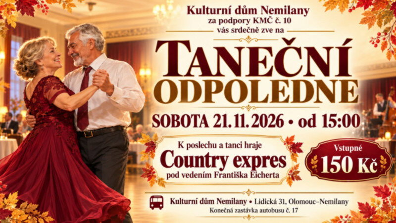 Taneční odpoledne – divadlo, Hudba a Kino, Olomouc – fotka 2