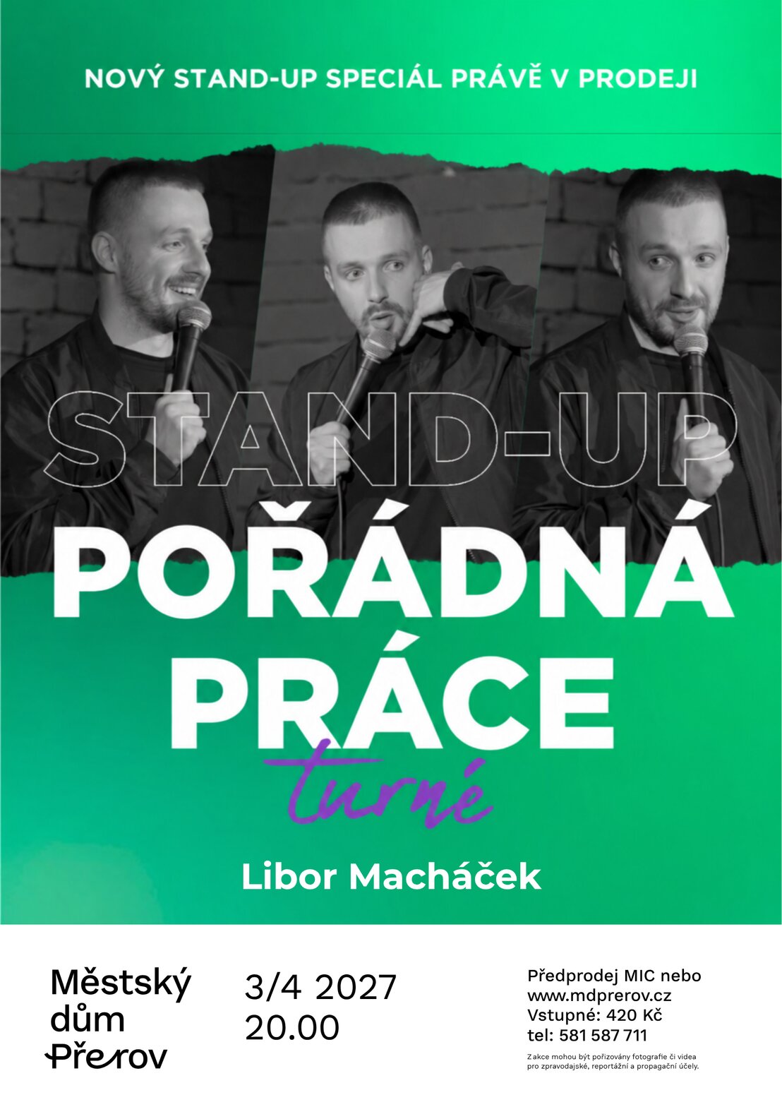 Libor Macháček - Pořádná práce – divadlo, Hudba a Kino, Přerov – fotka 2