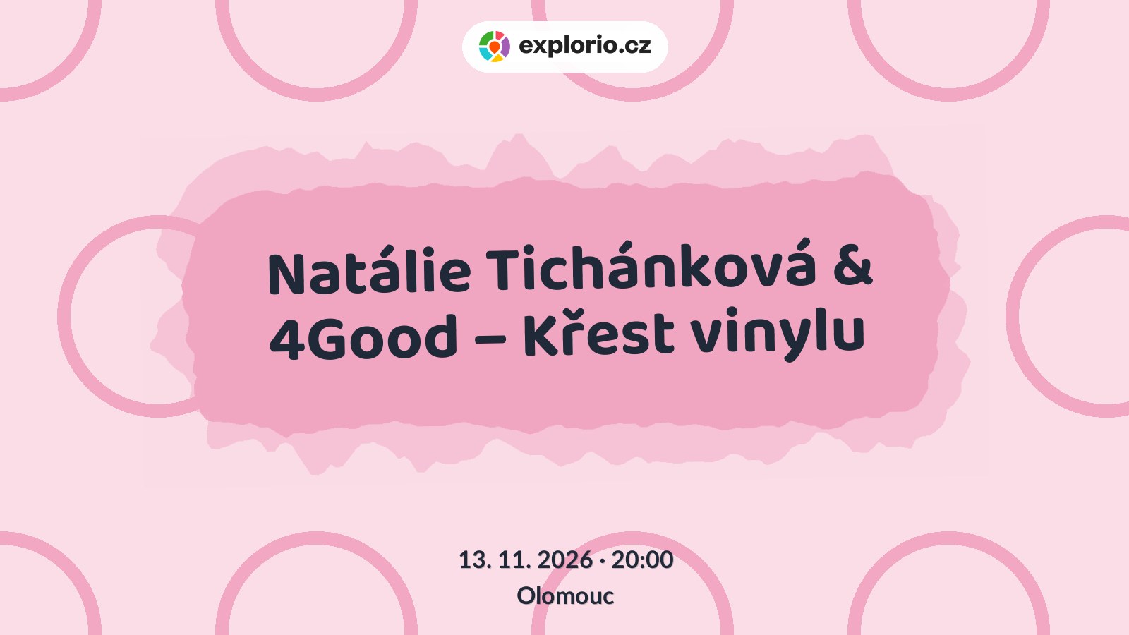 Natálie Tichánková & 4Good – Křest vinylu – divadlo, Hudba a Kino, Olomouc