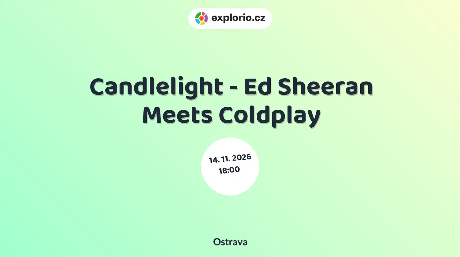 Candlelight - Ed Sheeran Meets Coldplay – divadlo, Hudba a Kino, Ostrava