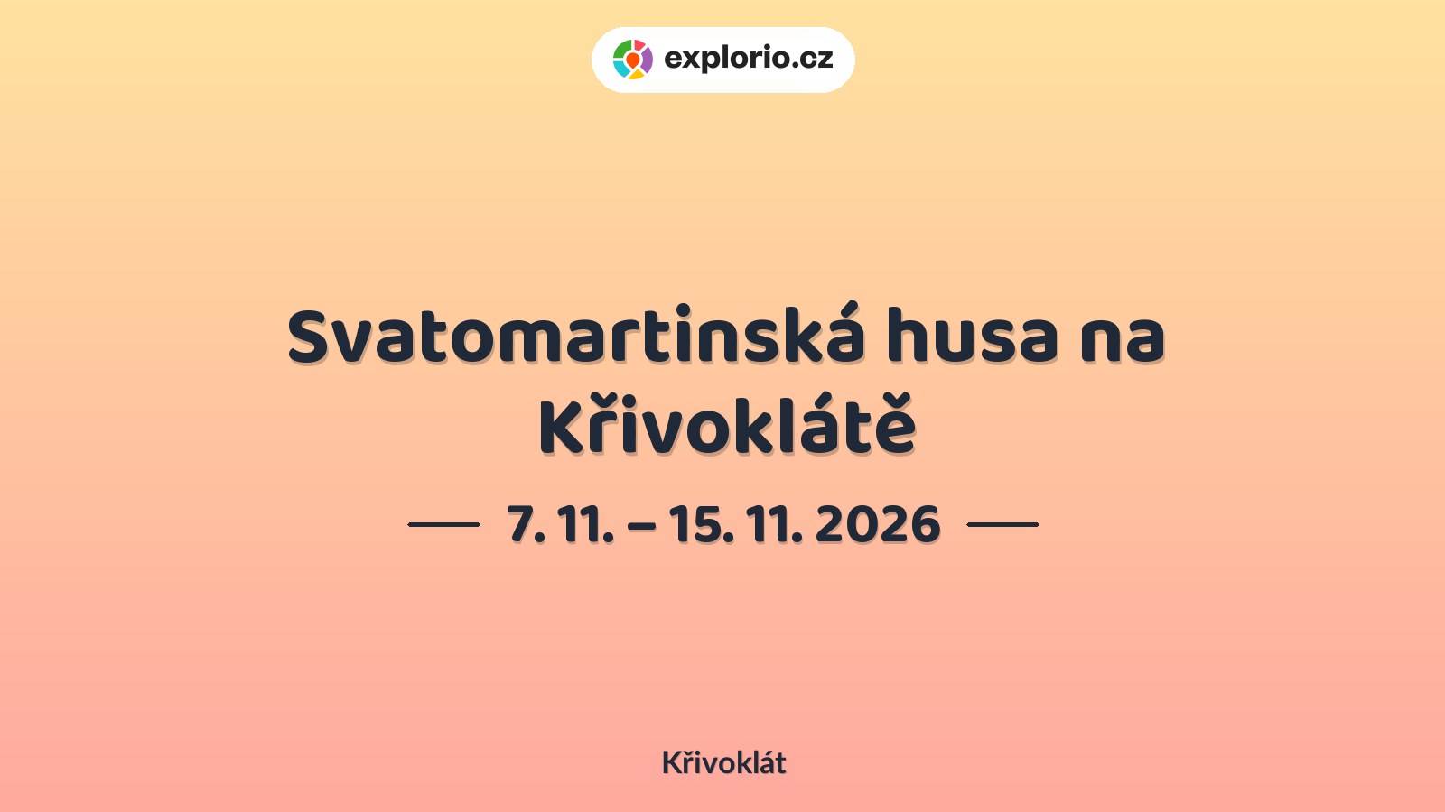 Svatomartinská husa na Křivoklátě – festivaly a Slavnosti, Křivoklát