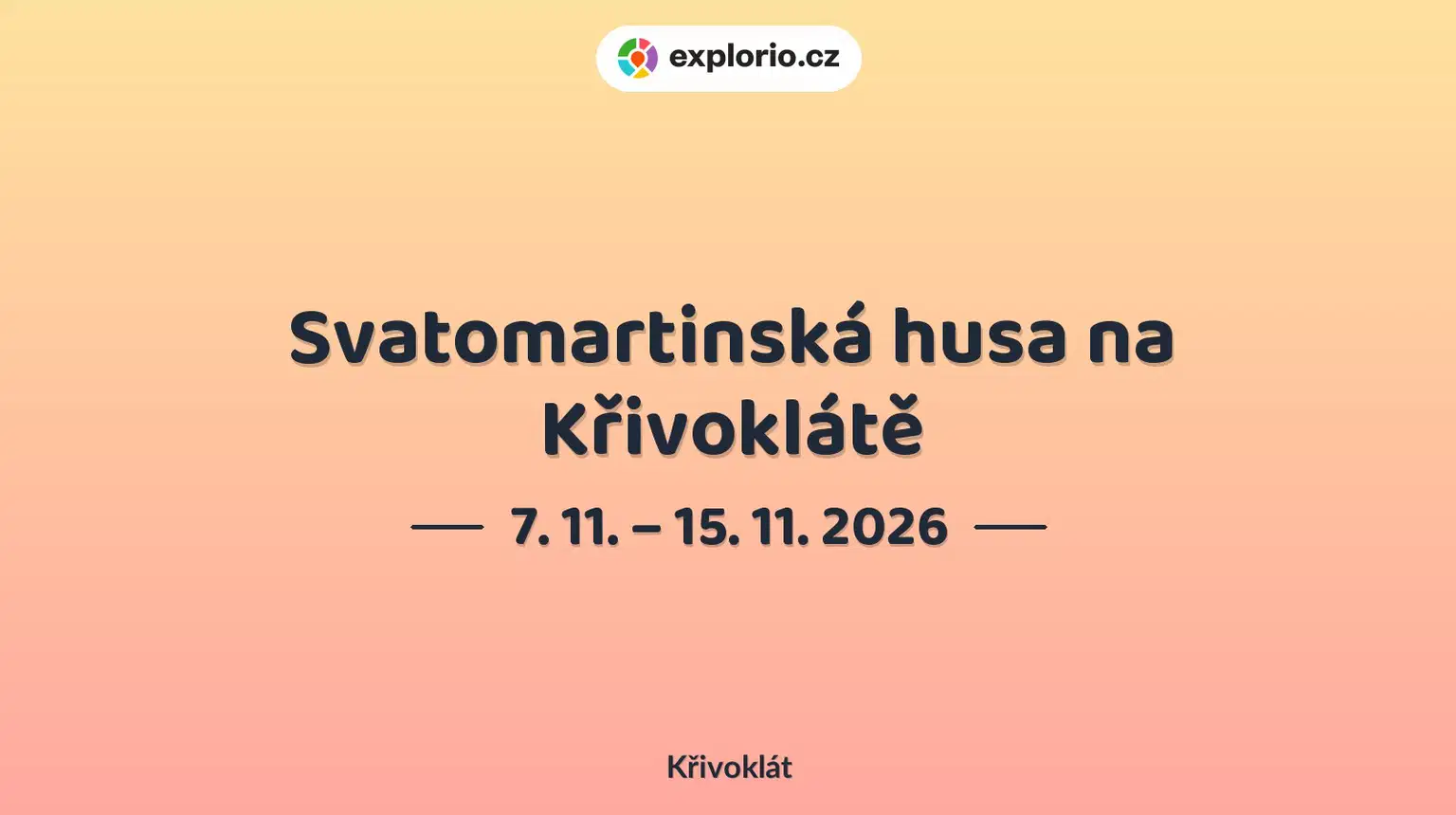Svatomartinská husa na Křivoklátě – festivaly a Slavnosti, Křivoklát