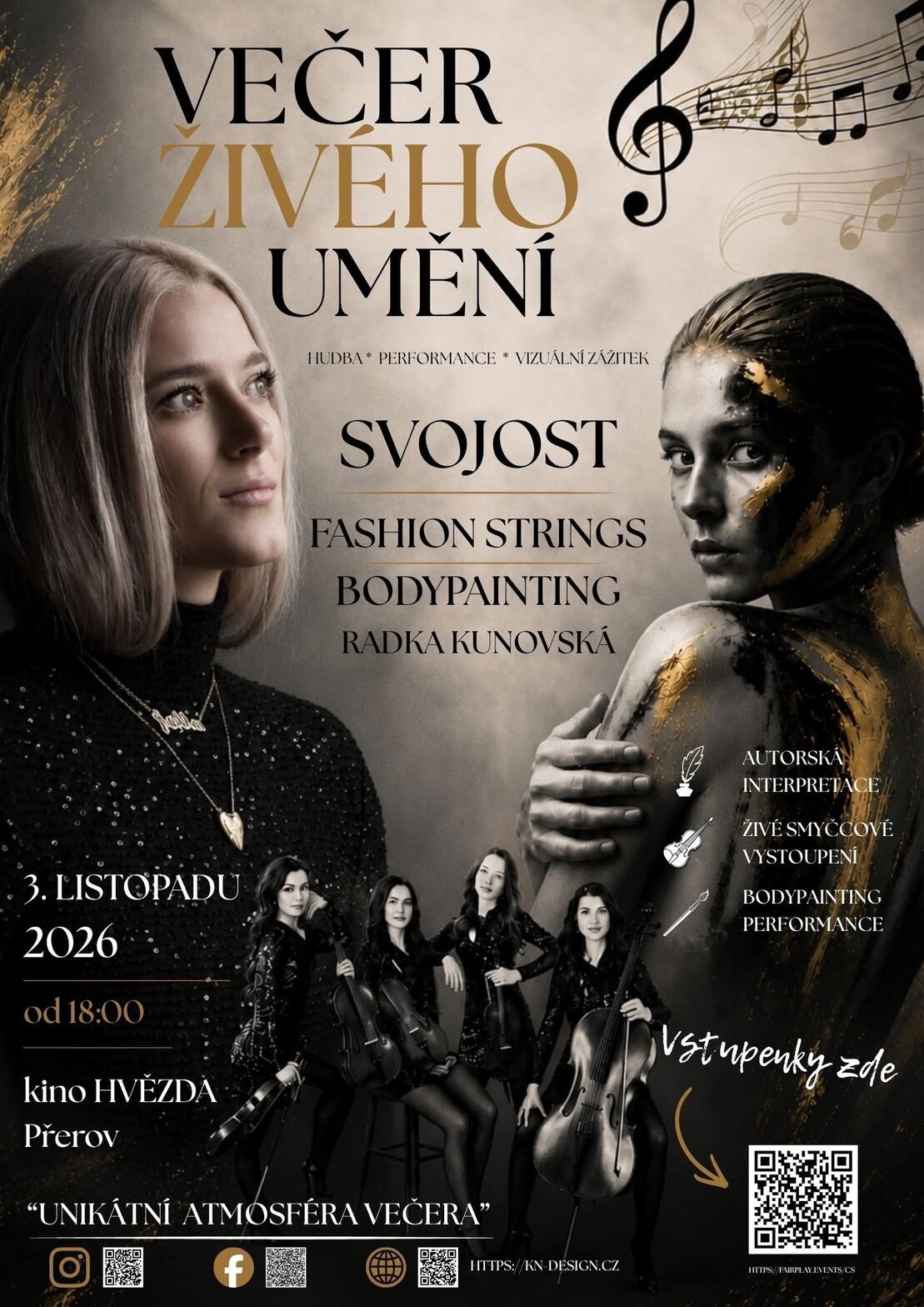 Večer živého umění – divadlo, Hudba a Kino, Přerov – fotka 2