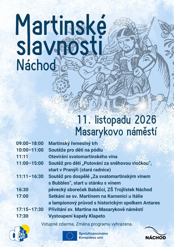 Martinské slavnosti v Náchodě 2026 – festivaly a Slavnosti, Náchod – fotka 2