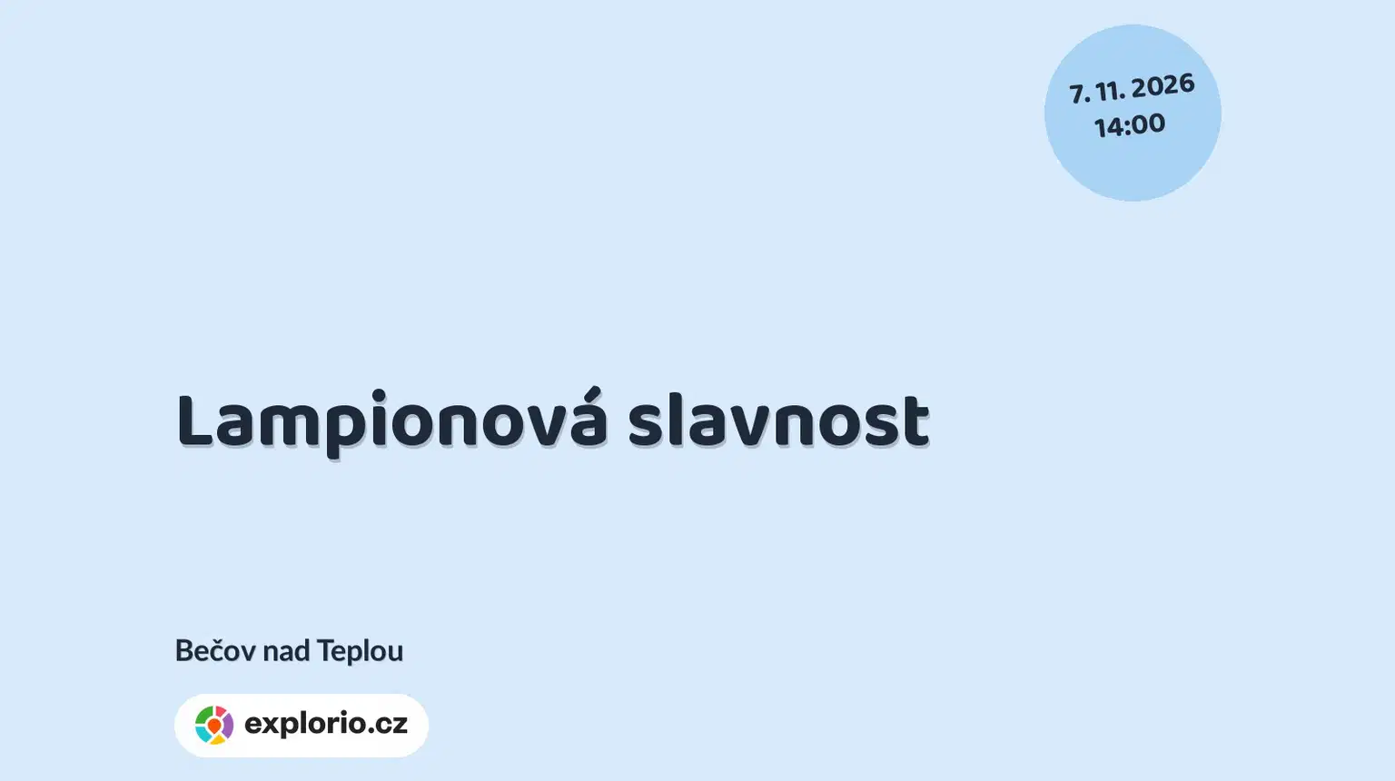 Lampionová slavnost – festivaly a Slavnosti, Bečov nad Teplou