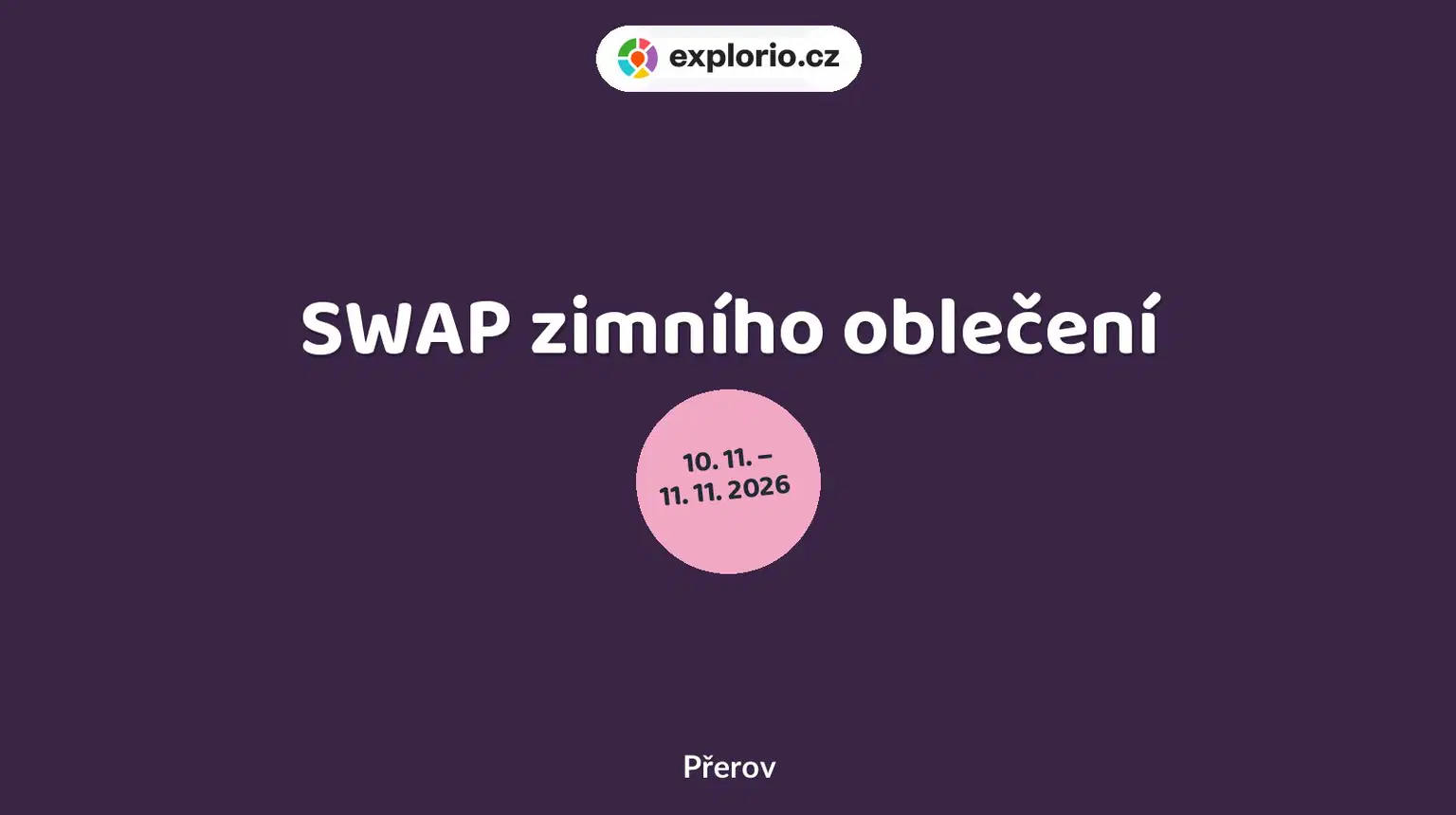 SWAP zimního oblečení – festivaly a Slavnosti, Přerov