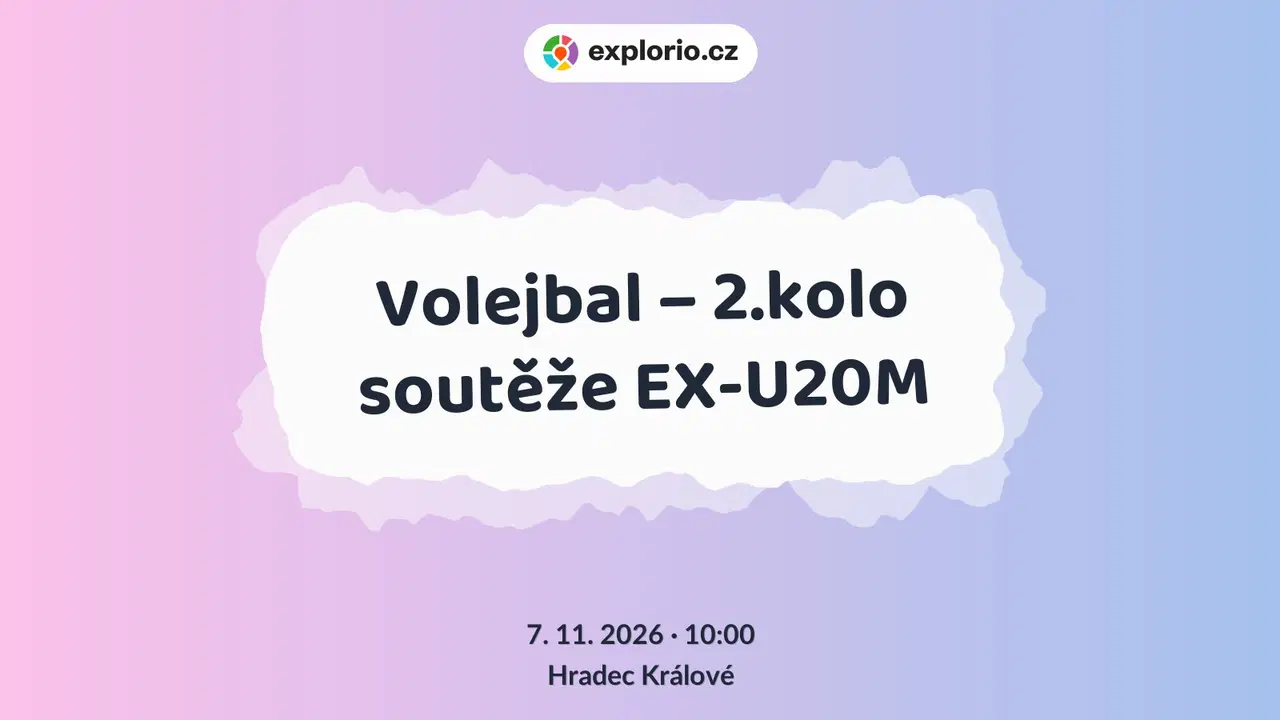 Volejbal – 2.kolo soutěže EX-U20M – sport a Pohyb, Hradec Králové