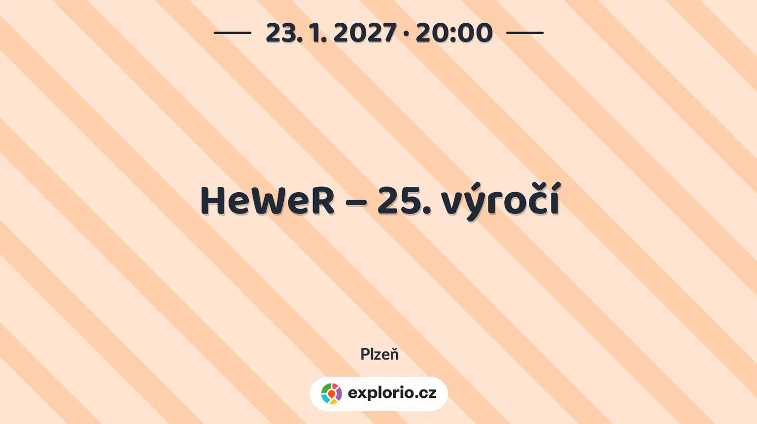 HeWeR – 25. výročí – divadlo, Hudba a Kino, Plzeň